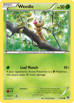 Weedle #3 Weedle - XY - #3 - Pokemon TCG card
