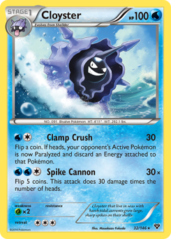 Cloyster - XY - #32 - Pokemon TCG card