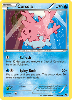 Corsola - XY - #36 - Pokemon TCG card