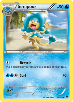 Simipour #38 Simipour - XY - #38 - Pokemon TCG card