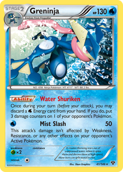 Greninja - XY - #41 - Pokemon TCG card