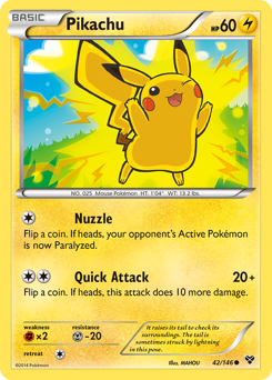 Pikachu #42 Pikachu - XY - #42 - Pokemon TCG card