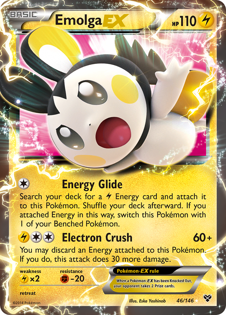 Emolga-EX - XY - #46 - Pokemon TCG card