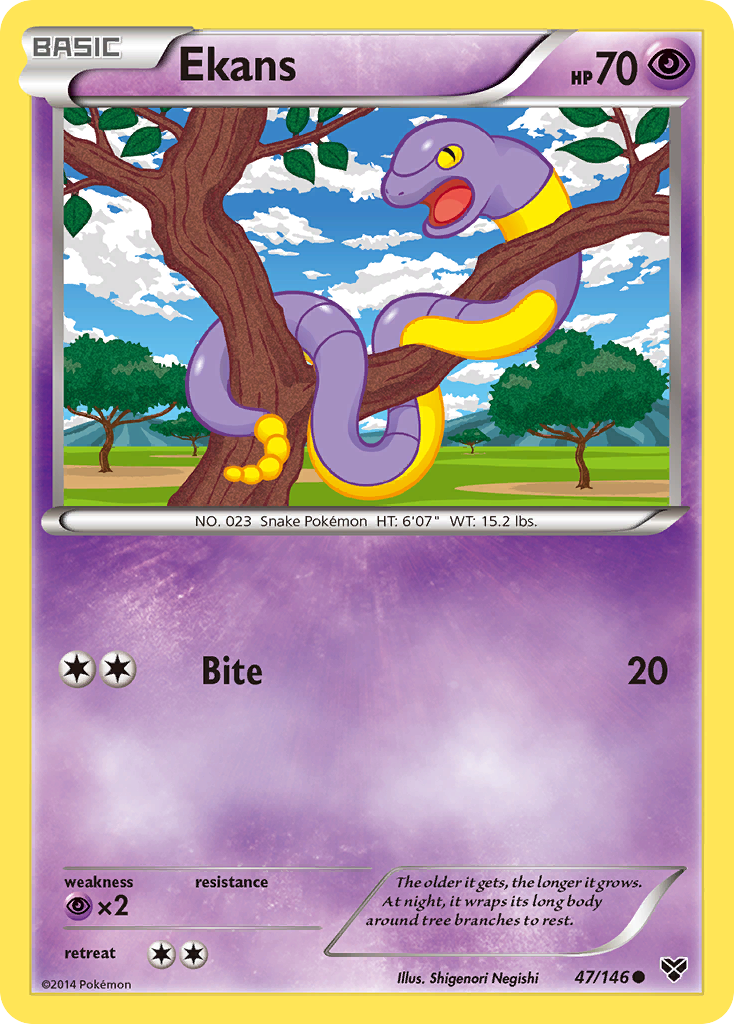 Ekans - XY - #47 - Pokemon TCG card