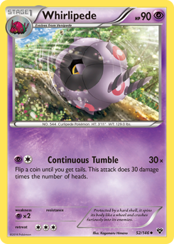 Whirlipede - XY - #52 - Pokemon TCG card