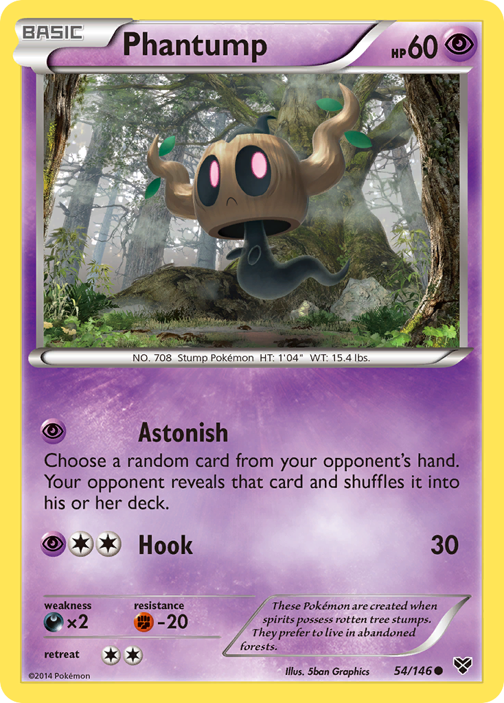Phantump - XY - #54 - Pokemon TCG card