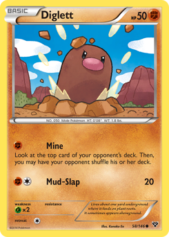 Diglett #58 Diglett - XY - #58 - Pokemon TCG card