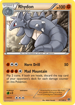 Rhydon #61 Rhydon - XY - #61 - Pokemon TCG card