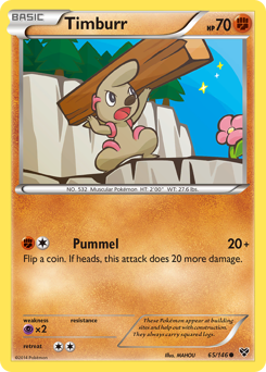 Timburr #65 Timburr - XY - #65 - Pokemon TCG card