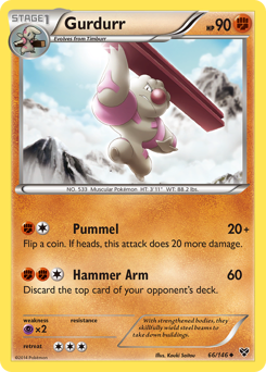 Gurdurr - XY - #66 - Pokemon TCG card