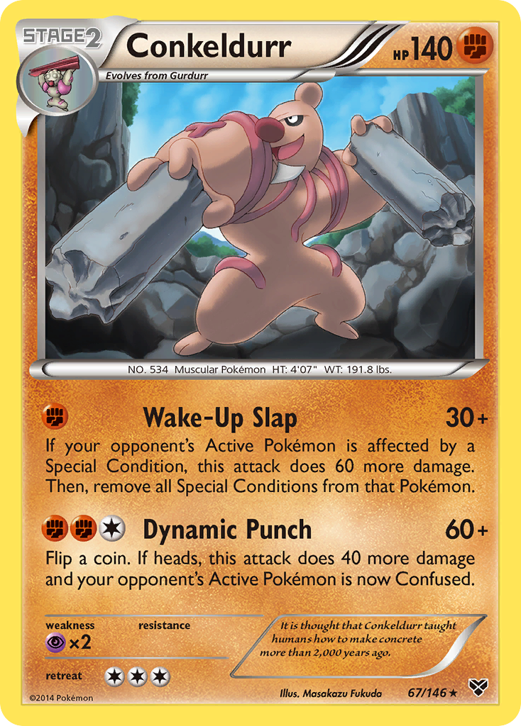 Conkeldurr - XY - #67 - Pokemon TCG card