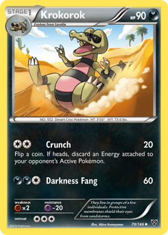 Krokorok #70 Krokorok - XY - #70 - Pokemon TCG card