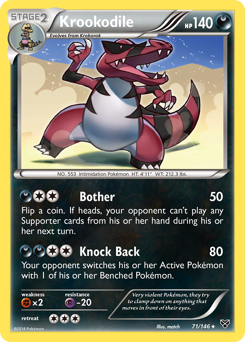 Krookodile #71 Krookodile - XY - #71 - Pokemon TCG card