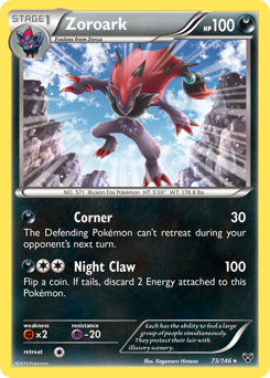 Zoroark - XY - #73 - Pokemon TCG card