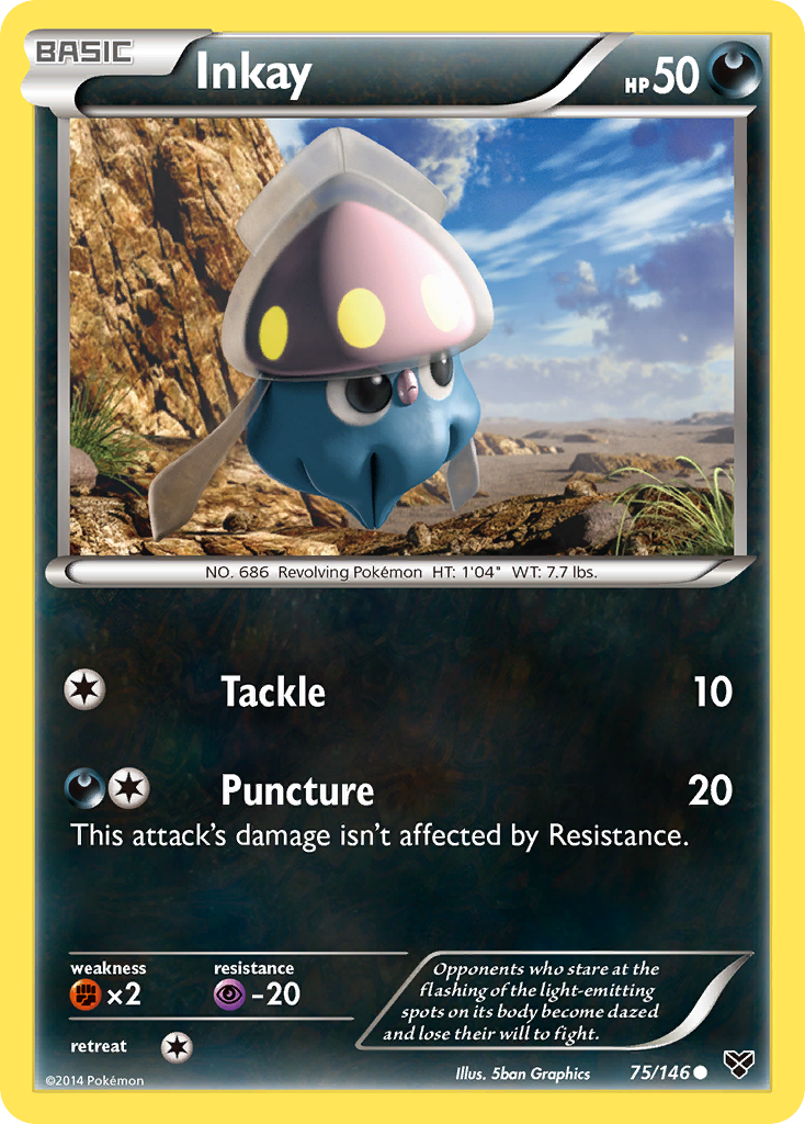 Inkay - XY - #75 - Pokemon TCG card