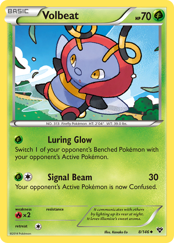Volbeat - XY - #8 - Pokemon TCG card