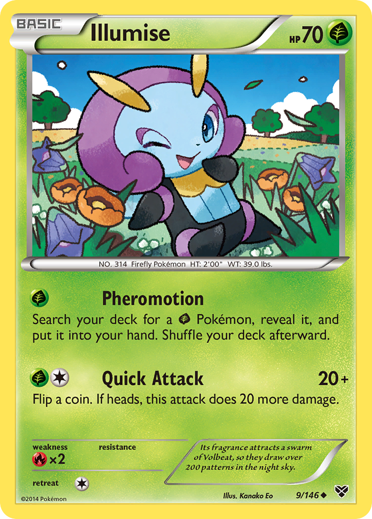 Illumise - XY - #9 - Pokemon TCG card