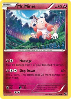 Mr. Mime #91 Mr. Mime - XY - #91 - Pokemon TCG card