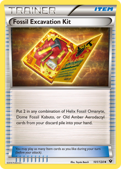 Fossil Excavation Kit - Fates Collide - #101 - Pokemon TCG card