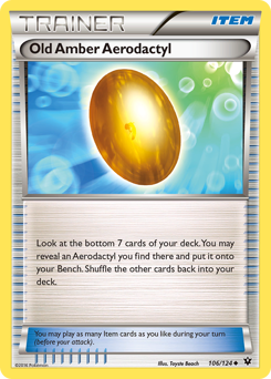 Old Amber Aerodactyl - Fates Collide - #106 - Pokemon TCG card