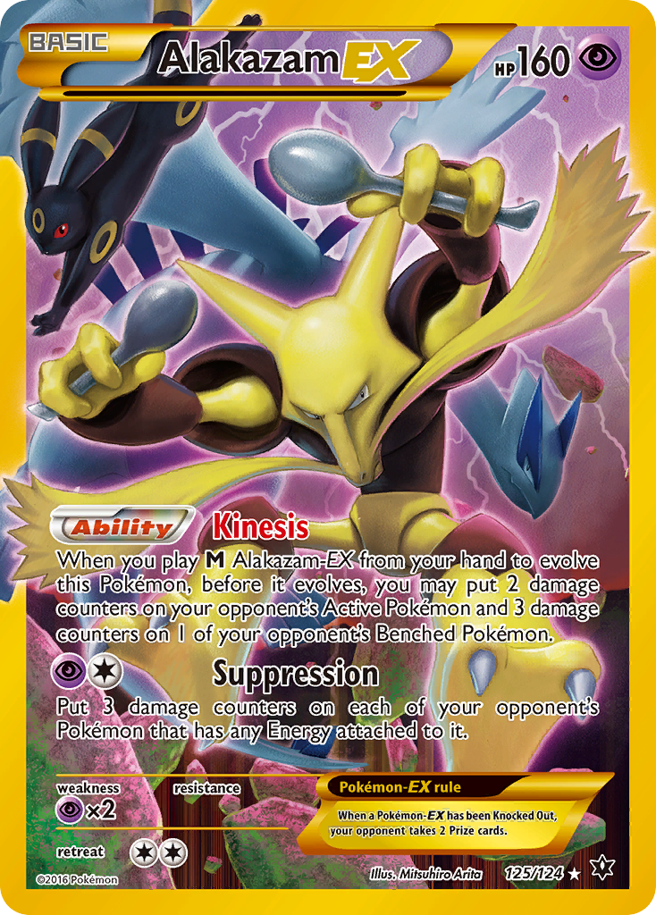 Alakazam-EX - Fates Collide - #125 - Pokemon TCG card