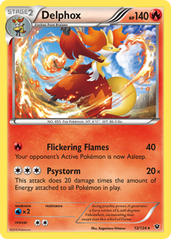 Delphox - Fates Collide - #13 - Pokemon TCG card