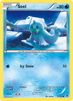 Seel #15 Seel - Fates Collide - #15 - Pokemon TCG card