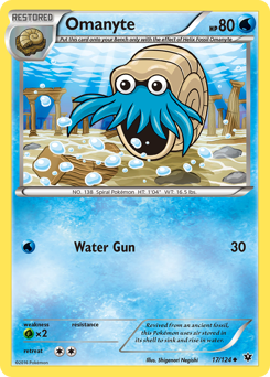 Omanyte #17 Omanyte - Fates Collide - #17 - Pokemon TCG card