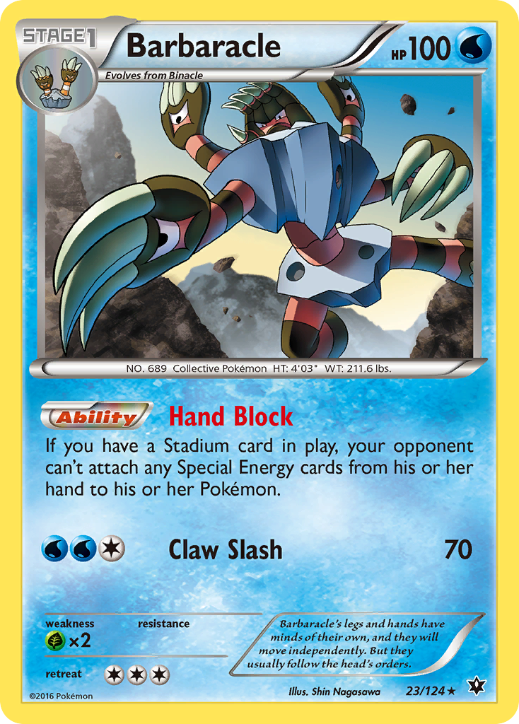 Barbaracle - Fates Collide - #23 - Pokemon TCG card