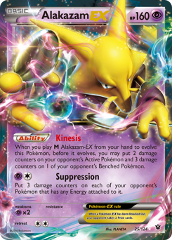 Alakazam-EX #25 Alakazam-EX - Fates Collide - #25 - Pokemon TCG card