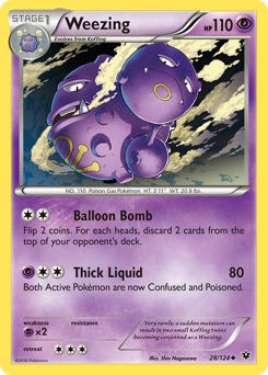 Weezing - Fates Collide - #28 - Pokemon TCG card