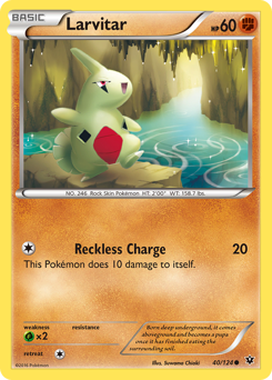 Larvitar #40 Larvitar - Fates Collide - #40 - Pokemon TCG card