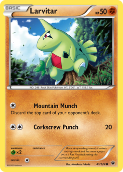 Larvitar #41 Larvitar - Fates Collide - #41 - Pokemon TCG card