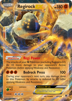 Regirock-EX - Fates Collide - #43 - Pokemon TCG card