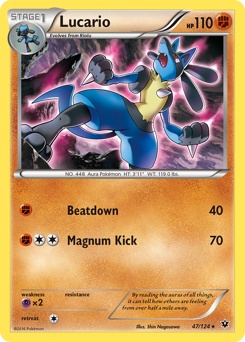 Lucario #47 Lucario - Fates Collide - #47 - Pokemon TCG card