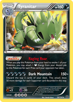 Tyranitar - Fates Collide - #56 - Pokemon TCG card