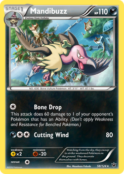 Mandibuzz #58 Mandibuzz - Fates Collide - #58 - Pokemon TCG card