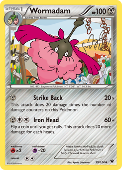 Wormadam #59 Wormadam - Fates Collide - #59 - Pokemon TCG card