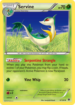 Servine #6 Servine - Fates Collide - #6 - Pokemon TCG card