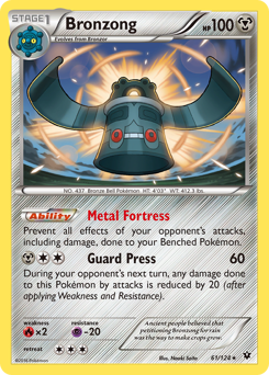 Bronzong #61 Bronzong - Fates Collide - #61 - Pokemon TCG card