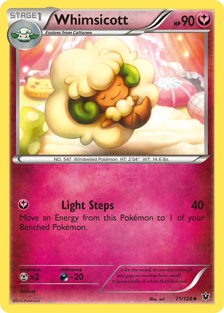 Whimsicott - Fates Collide - #71 - Pokemon TCG card