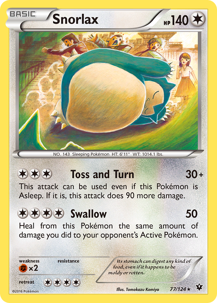 Snorlax - Fates Collide - #77 - Pokemon TCG card