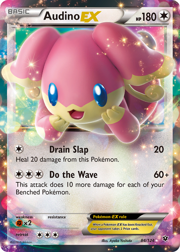 Audino-EX - Fates Collide - #84 - Pokemon TCG card