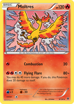 Moltres #9 Moltres - Fates Collide - #9 - Pokemon TCG card