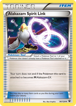 Alakazam Spirit Link - Fates Collide - #90 - Pokemon TCG card