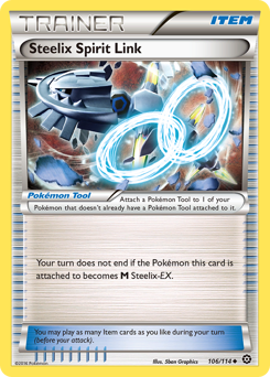 Steelix Spirit Link - Steam Siege - #106 - Pokemon TCG card