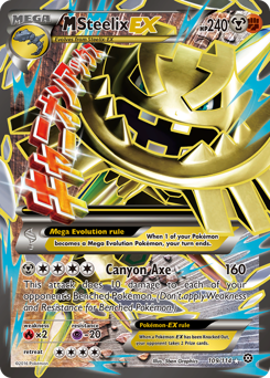 M Steelix-EX - Steam Siege - #109 - Pokemon TCG card