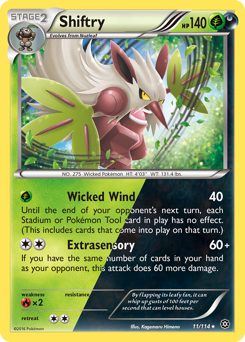 Shiftry #11 Shiftry - Steam Siege - #11 - Pokemon TCG card