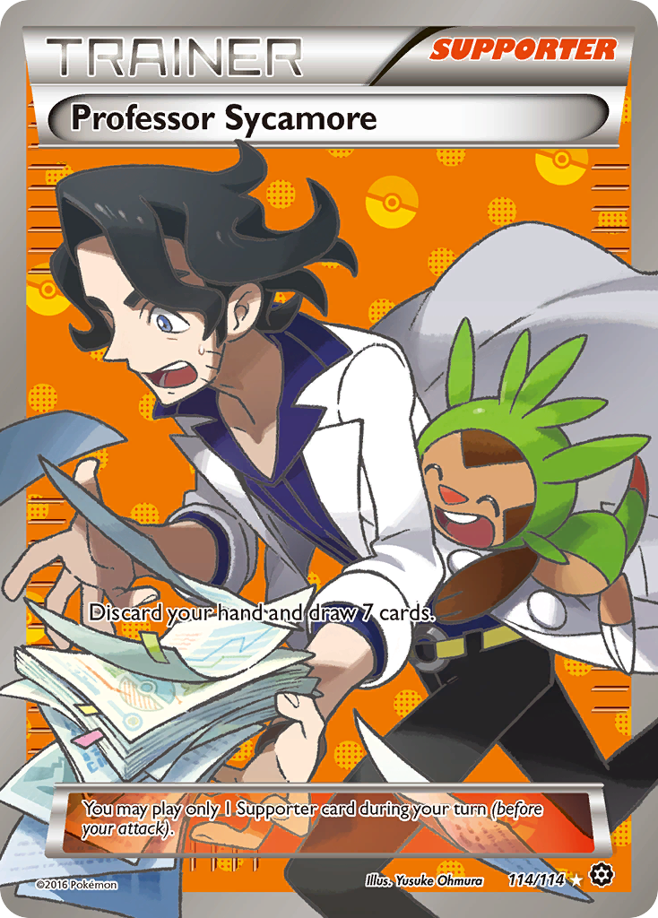 Professor Sycamore - Steam Siege - #114 - Pokemon TCG card