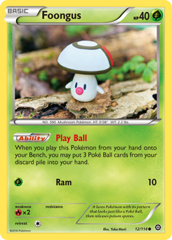Foongus #12 Foongus - Steam Siege - #12 - Pokemon TCG card